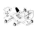 Craftsman 917370750 drive control/gear case/wheels diagram