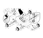 Craftsman 917370770 drive control/gear case/wheels diagram