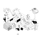 Craftsman 917371702 engine/housing/handle diagram