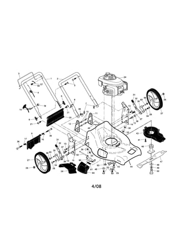 Engine/housing/handle