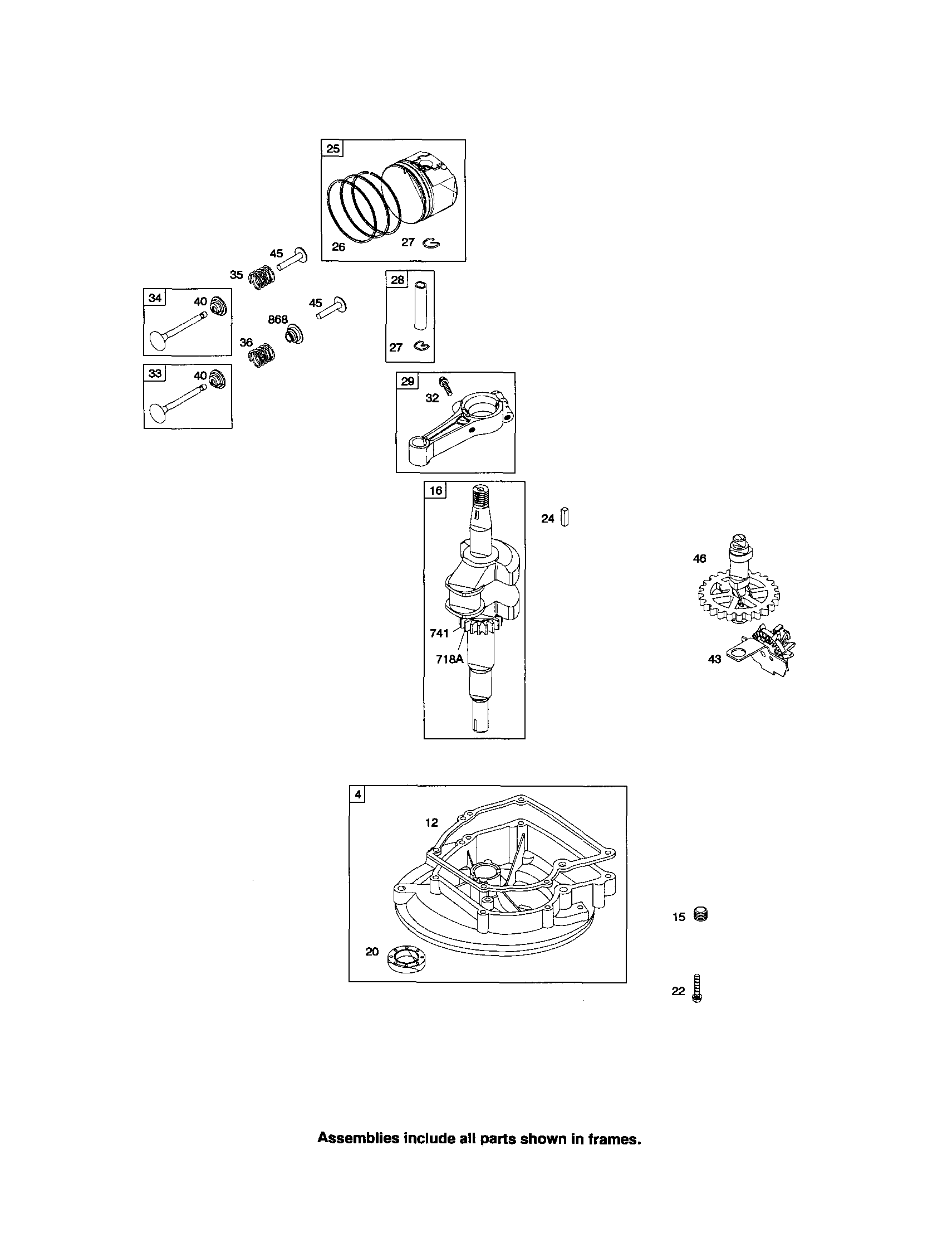 CRANKSHAFT/SUMP/CAMSHAFT