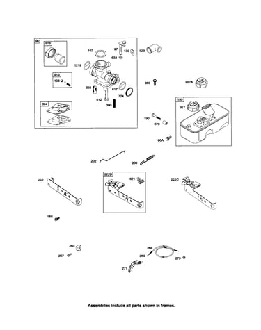 Carburetor/fuel tank