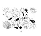 Craftsman 917371830 engine/housing/handle diagram