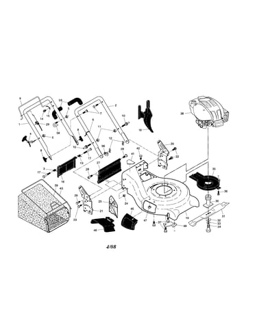 Engine/housing/handle