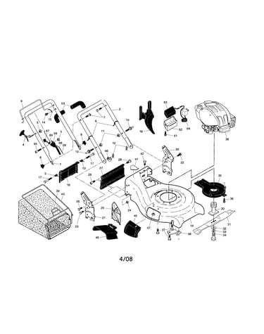 Engine/housing/handle
