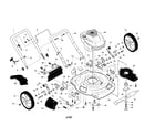 Craftsman 917375631 engine/housing/handle diagram
