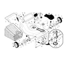Craftsman 917376470 drive control/gear case/wheels diagram