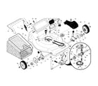 Craftsman 917376480 drive control/gear case/wheels diagram