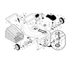 Craftsman 917376746 drive control/gear case/wheels diagram