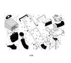 Craftsman 917376991 engine/housing/handle diagram