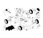 Craftsman 917376991 drive control/gear case/wheels diagram