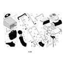 Craftsman 917377012 engine/housing/handle diagram