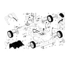 Craftsman 917377120 drive control/gear case/wheels diagram