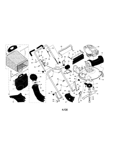 Engine/housing/handle