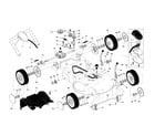 Craftsman 917377121 drive control/gear case/wheels diagram