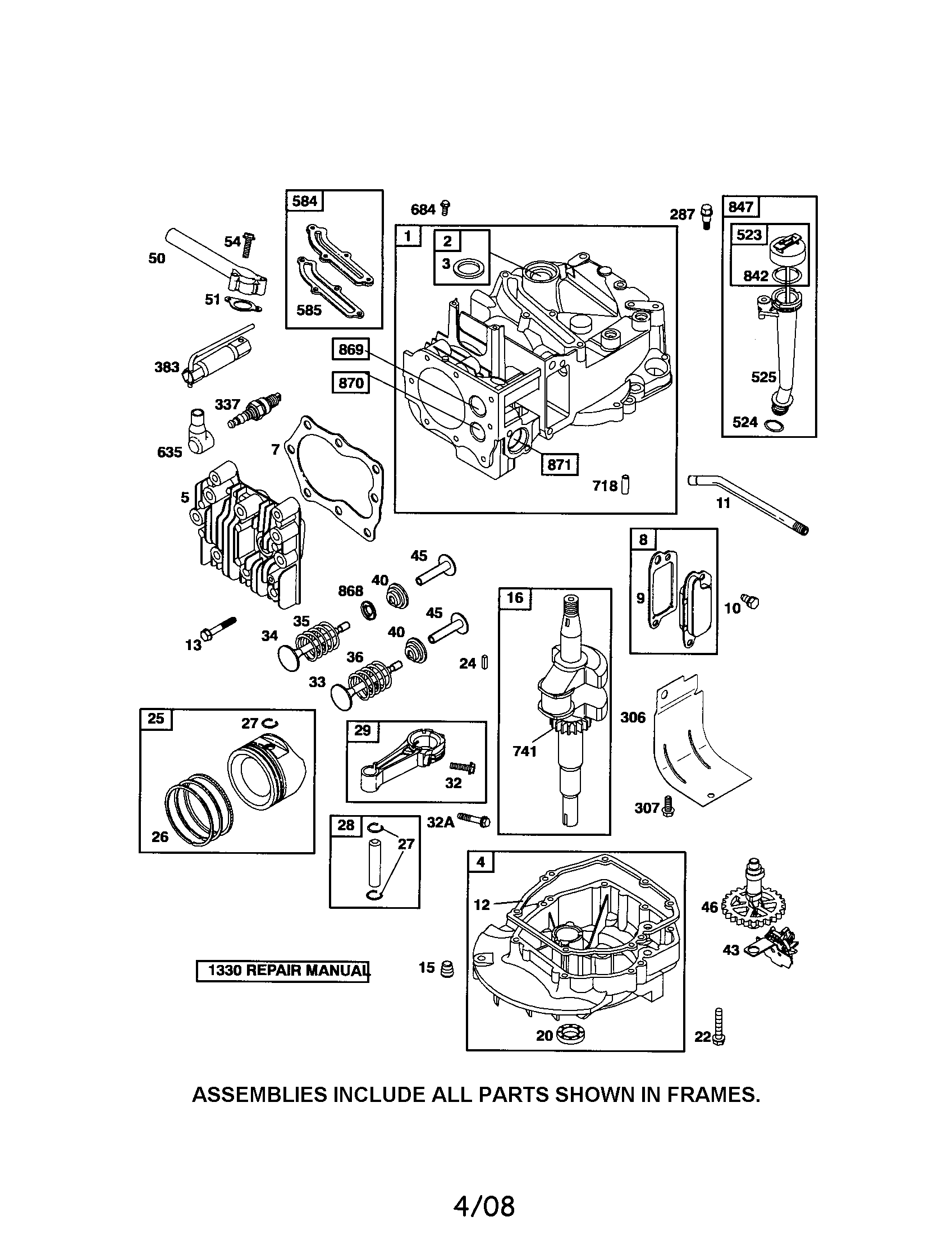 CYLINDER/CRANKSHAFT/SUMP