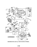 Cylinder/crankshaft/sump