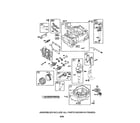 Briggs & Stratton 126L02-1082-F1 cylinder/crankshaft/sump diagram