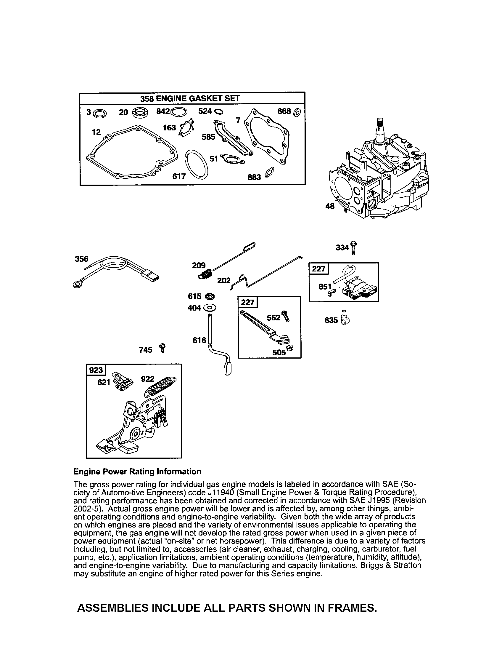 SHORT BLOCK/BRAKE