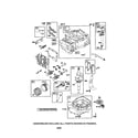 Craftsman 917385190 cylinder/crankshaft/sump diagram