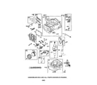 Briggs & Stratton 126T02-1044-E1 cylinder/crankshaft/sump diagram