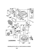 Cylinder/crankshaft/sump