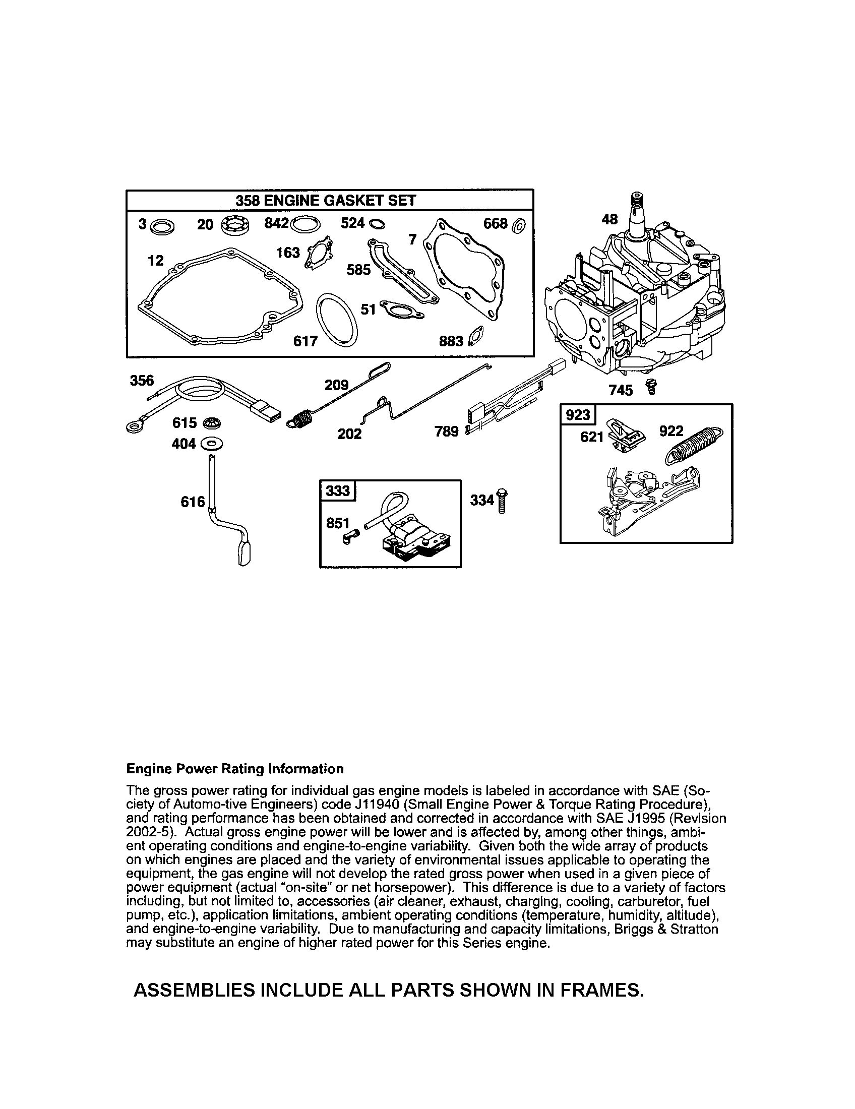 Short block/brake