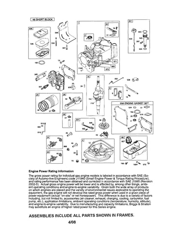 Cylinder/crankshaft/sump