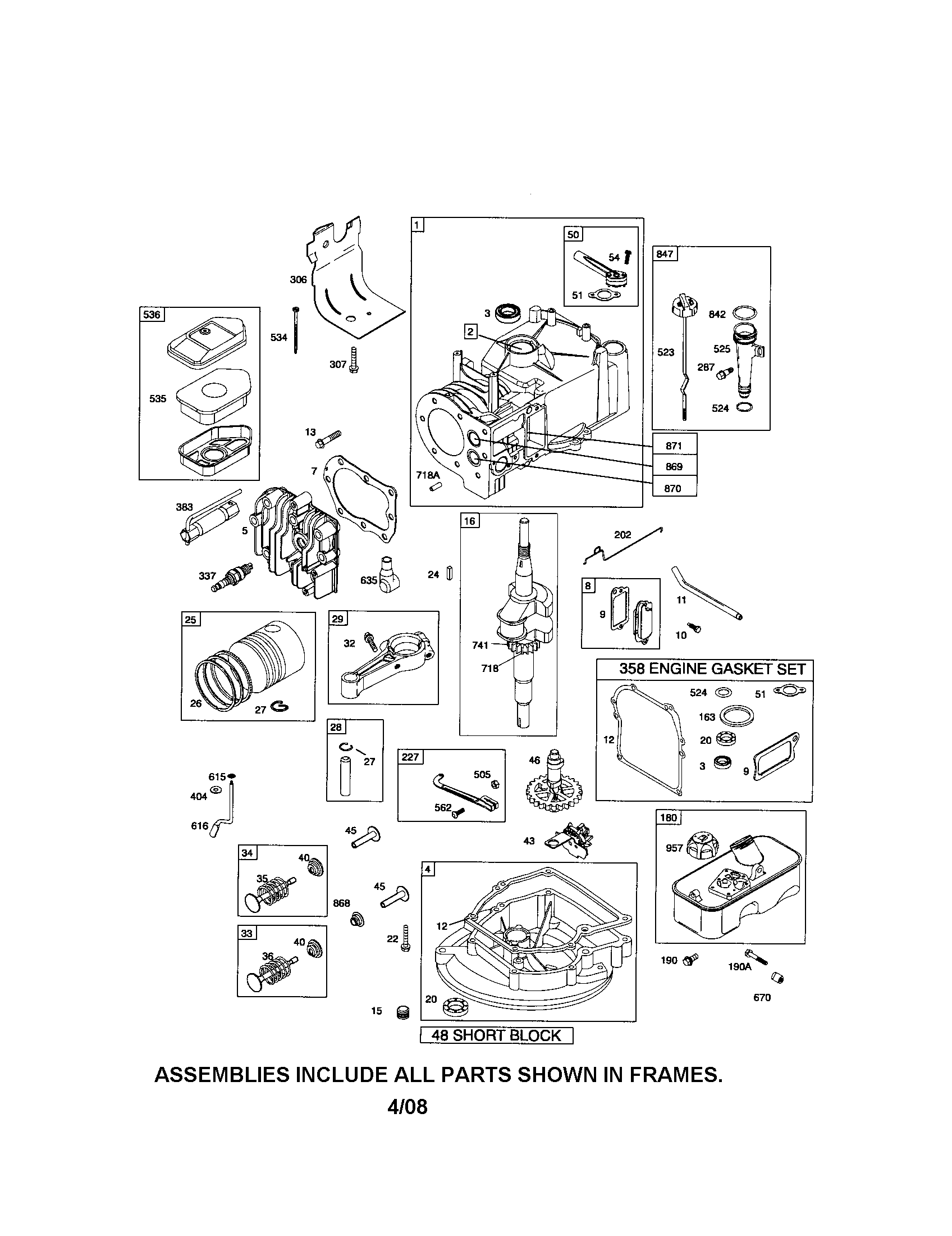 CYLINDER/CRANKSHAFT/SUMP