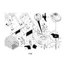 Craftsman 917370760 engine/housing/handle diagram