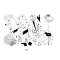 Craftsman 917370760 engine/housing/handle diagram