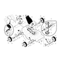 Craftsman 917370760 drive control/gear case/wheels diagram