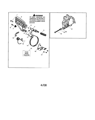 Clutch cover/lever & link