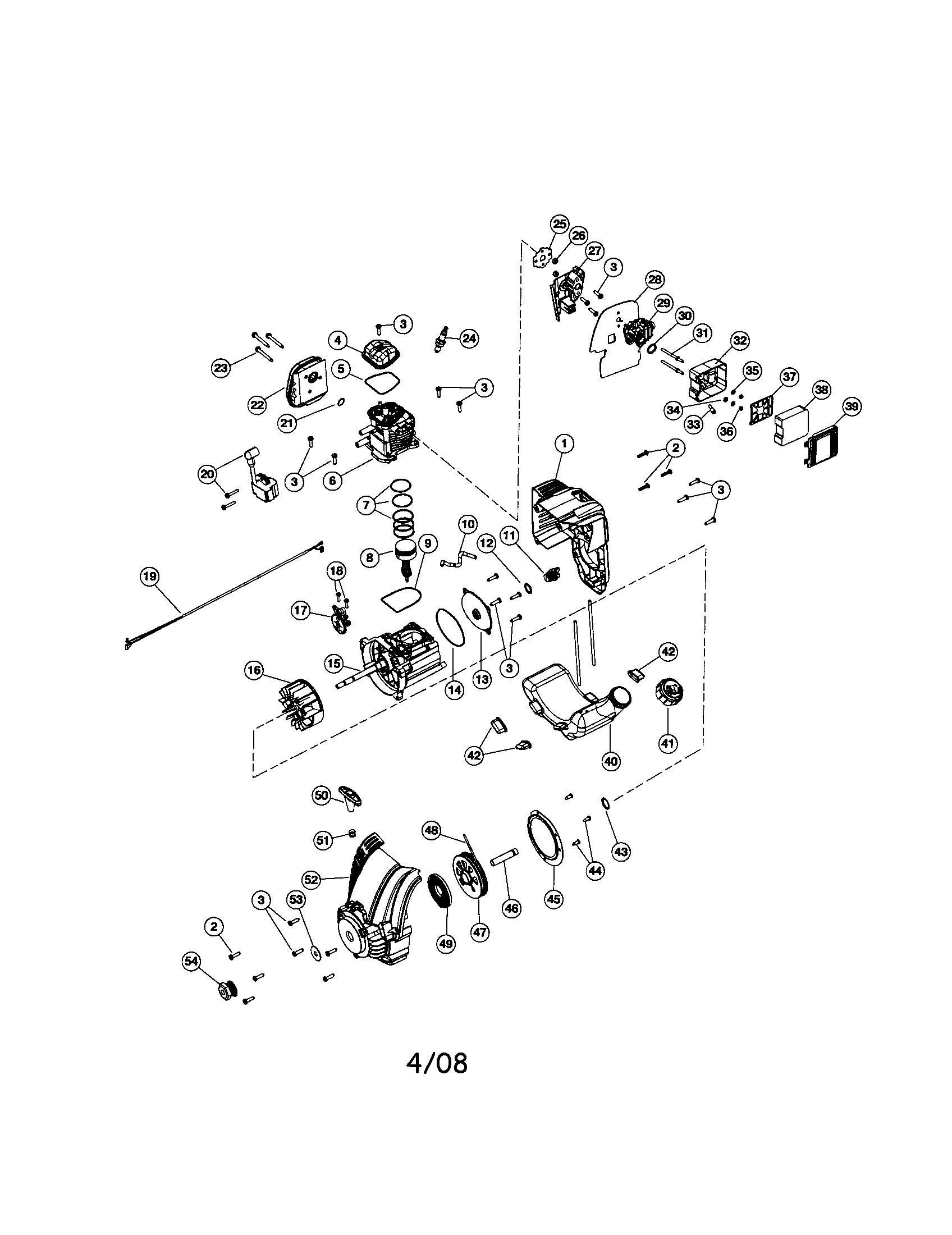 Engine cover/crankcase/cylinder