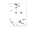 Briggs & Stratton 219802-0597-B1 rewind starter/blower housing diagram