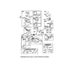 Briggs & Stratton 12S505-1030-B1 carburetor/fuel tank/dipstick diagram