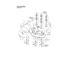 Craftsman 10728791 50" mower deck-housing/arbor diagram