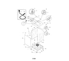 White-Westinghouse SWS1649HS0 cabinet/top diagram