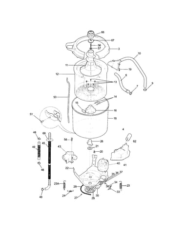 Motor/tub