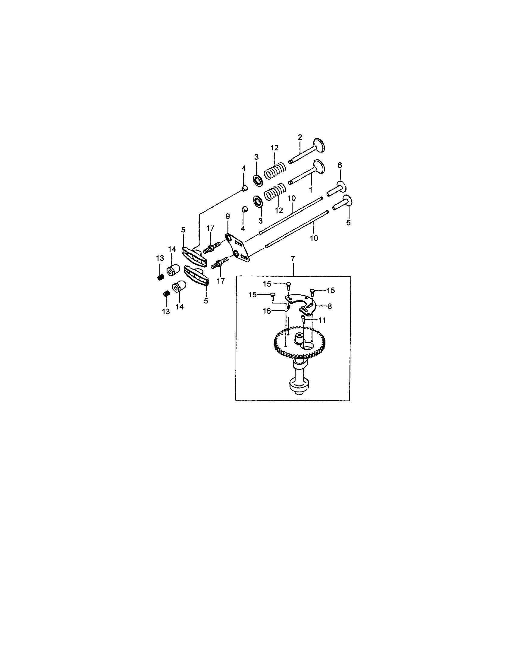 Camshaft/guide