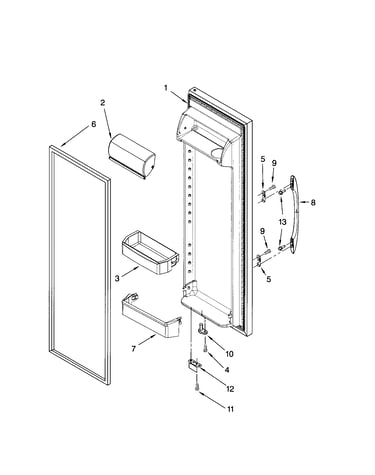 Refrigerator door