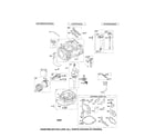 Briggs & Stratton 12S605-0607-E1 cylinder/dipstick/tube diagram