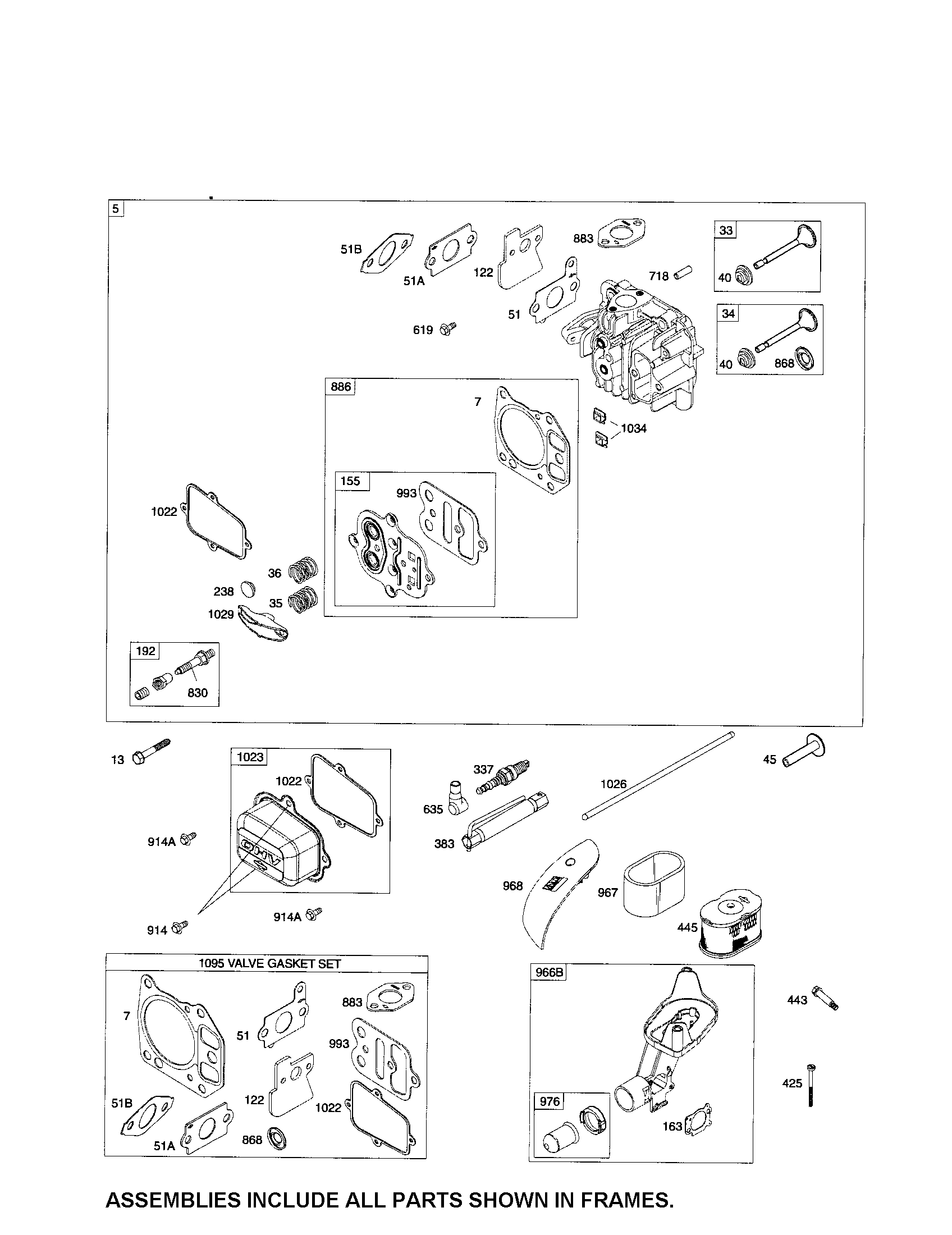 Head-cylinder/air cleaner