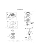 Rewind starter/blower housing