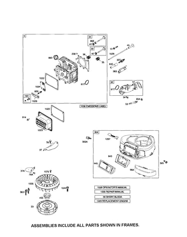 Blower housing/head-cylinder