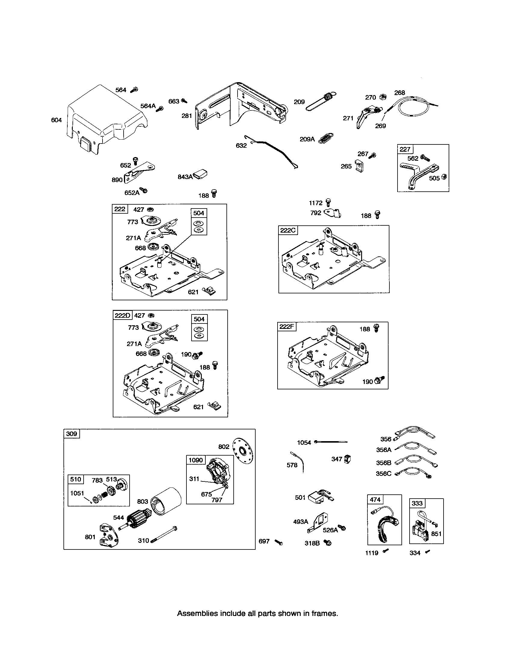 CONTROL BRACKET/STARTER MOTOR