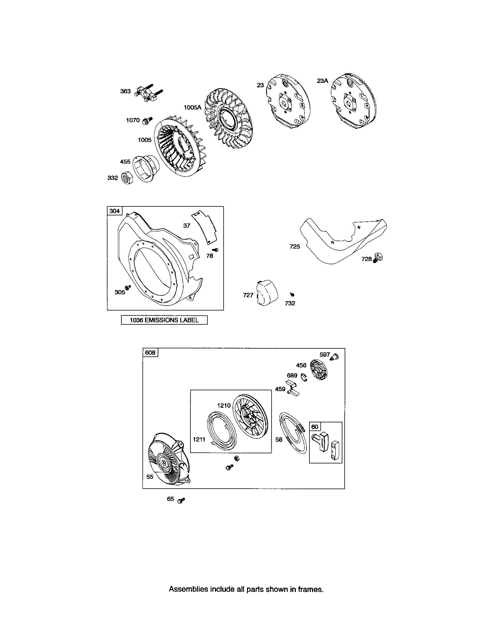 BLOWER HOUSING/REWIND STARTER