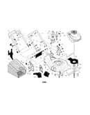 Engine/housing/handle/grassbag