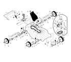 Craftsman 917371230 drive control/gear case/wheels diagram