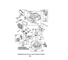 Craftsman 917371230 cylinder/crankshaft/sump diagram